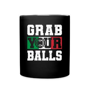 Grab Your Balls Boccia Ball Player - Full Colour Mug - black - Front