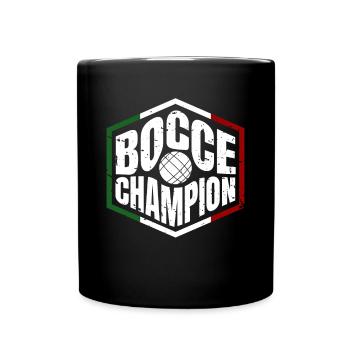 Cadeau de chemise de champion de pétanque - Mug uni - noir - Devant
