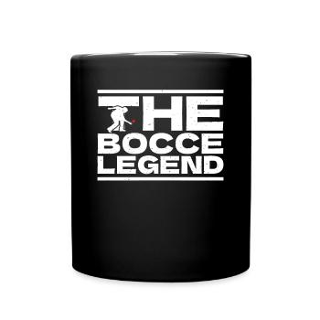 Le cadeau de la chemise de légende de pétanque - Mug uni - noir - Devant