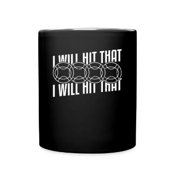 I Will Hit That Boccia Player Shirt Gift - Full Colour Mug - black - Front