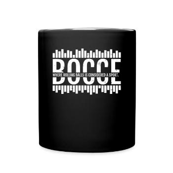 Bocce Shirt Gift Boccia Player - Full Colour Mug - black - Front