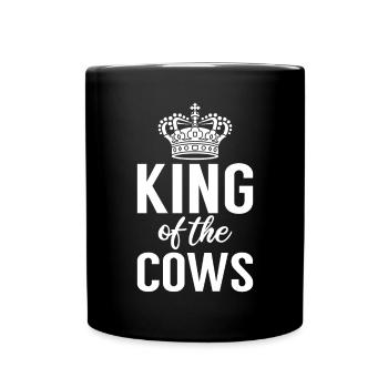 Cow Gift Cow Lover Farmer Gift - Full Colour Mug - black - Front