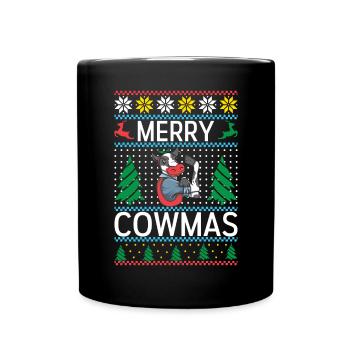 Cow Gift Cow Lover Farmer Gift - Full Colour Mug - black - Front