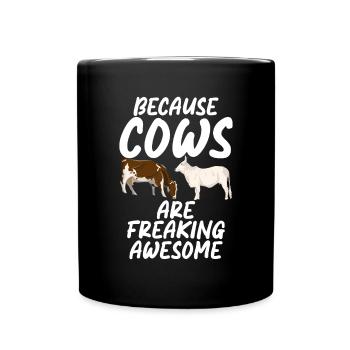 Cow Gift Cow Lover Farmer Gift - Mug uni - noir - Devant