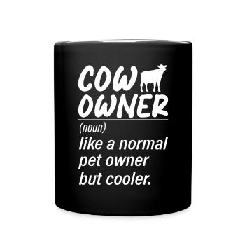 Cow Gift Cow Lover Farmer Gift - Mug uni - noir - Devant
