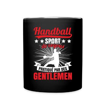 Entraîneur Handball - Mug uni - noir - Devant