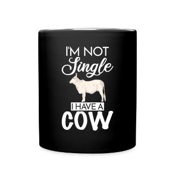 Cow Gift Cow Lover Farmer Gift - Full Colour Mug - black - Front