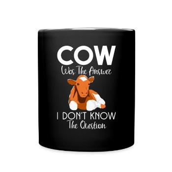 Cow Gift Cow Lover Farmer Gift - Mug uni - noir - Devant