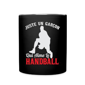 Enfant Handball Handballeur Sport - Mug uni - noir - Devant