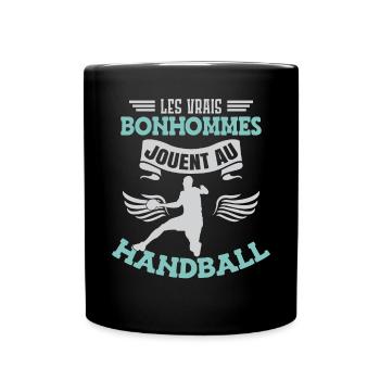 Hommes Jouent Au Handball - Mug uni - noir - Devant