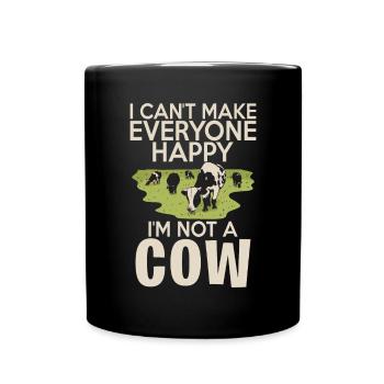 Cow Gift Cow Lover Farmer Gift - Mug uni - noir - Devant