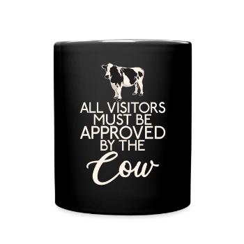 Cow Gift Cow Lover Farmer Gift - Full Colour Mug - black - Front