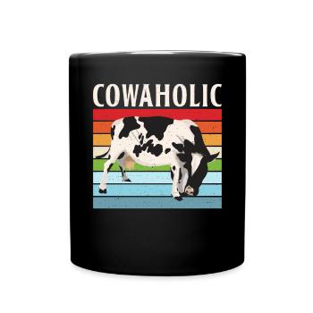 Cow Gift Cow Lover Farmer Gift - Mug uni - noir - Devant