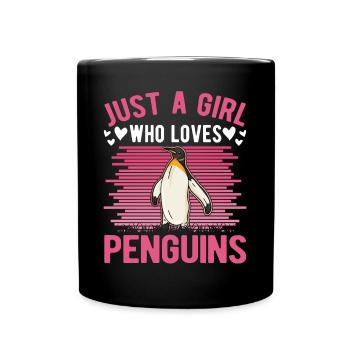 Penguin Girl Penguin - Full Colour Mug - black - Front