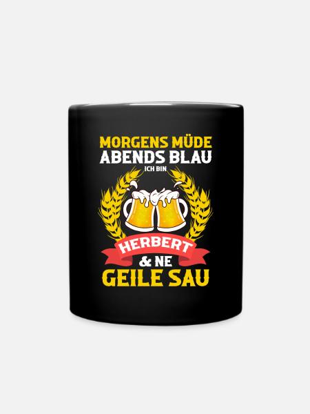Herbert - Tasse einfarbig - Schwarz