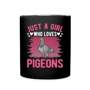 Pigeon Fille Pigeon Fancier City Pigeon - Mug uni - noir - Devant