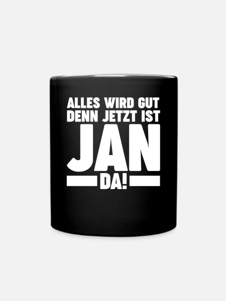 Jan - Tasse einfarbig - Schwarz
