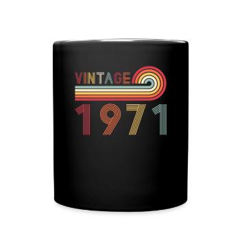 Drôle de millésime né en 1971 anniversaire - Mug uni - noir - Devant