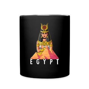 Ägypten Isis Pharao - Tasse einfarbig - Schwarz - Vorne