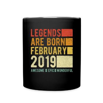Birthday February 2019 - Full Colour Mug - black - Front