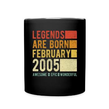 Birthday February 2005 - Full Colour Mug - black - Front