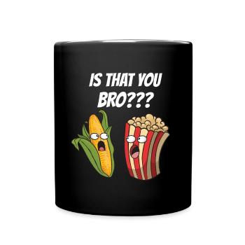 Bist du das, Bruder? - Tasse einfarbig - Schwarz - Vorne