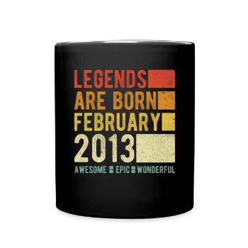 Birthday February 2013 - Full Colour Mug - black - Front
