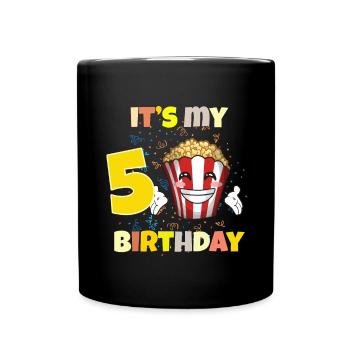 It's my 5th birthday - Full Colour Mug - black - Front