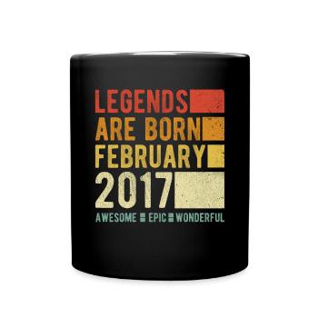 Birthday February 2017 - Full Colour Mug - black - Front
