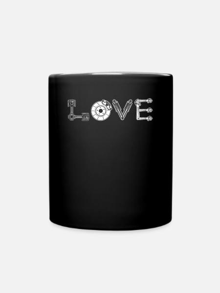 LOVE Tuning PS-Liebhaber Autoschrauber - Tasse einfarbig - Schwarz