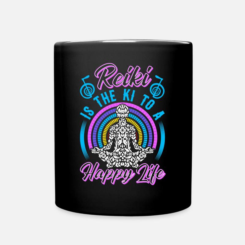 Reiki Praktizierende & Reiki Master - Tasse einfarbig - Schwarz