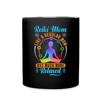 Reiki Praktizierende Reiki Master Reiki Mom - Tasse einfarbig - Schwarz - Vorne