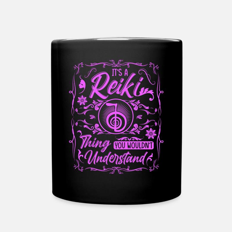 Praticiens de Reiki & Maître Reiki - Mug uni - noir