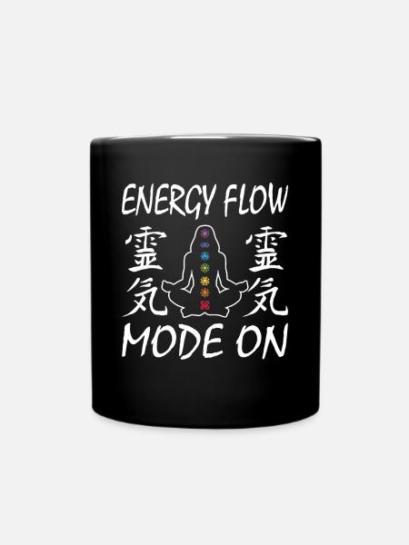 Reiki Practitioners & Reiki Master - Full Colour Mug - black
