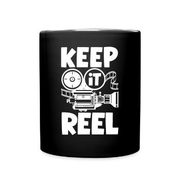 Keep It Reel Filmmaker - Tasse einfarbig - Schwarz - Vorne