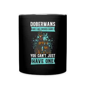 Doberman Dog Propriétaire Chien Cadeau - Mug uni - noir - Devant