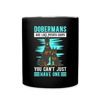 Doberman Dogs Dog Owner Gift - Full Colour Mug - black - Front