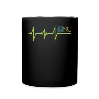 Accessoires de handball motif handball - Mug uni - noir - Devant