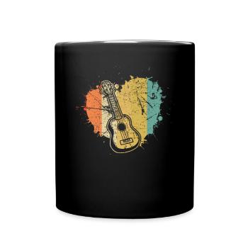 Ukulele Ukulele Player Ukulelist - Full Colour Mug - black - Front