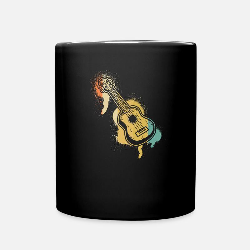Ukulele Ukulele Player Ukulelist - Full Colour Mug - black