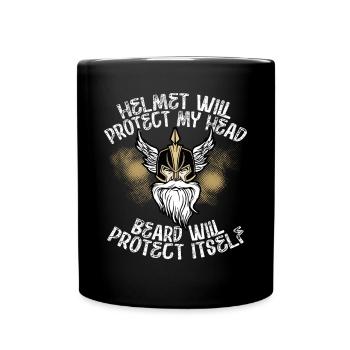 Viking Helmbart - Full Colour Mug - black - Front