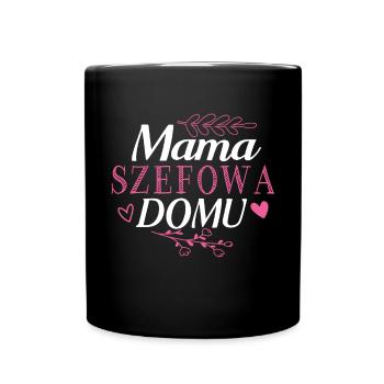 Polnische Sprüche für Mama Beste Mutter Polska - Tasse einfarbig - Schwarz - Vorne