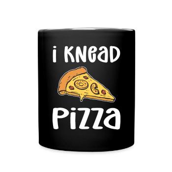 Je pétris la pizza. Hobby Pizza Baker Pizza Baking - Mug uni - noir - Devant