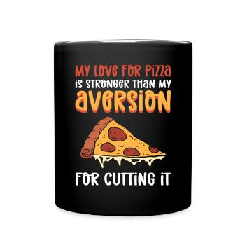 Soirée pizza. Boulanger de pizza amateur. Pizza boulanger. - Mug uni - noir - Devant