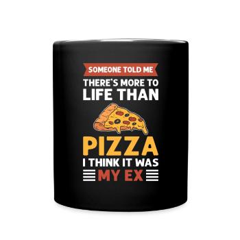 Hobby pizza maker Pizza pan Pizza baker - Full Colour Mug - black - Front