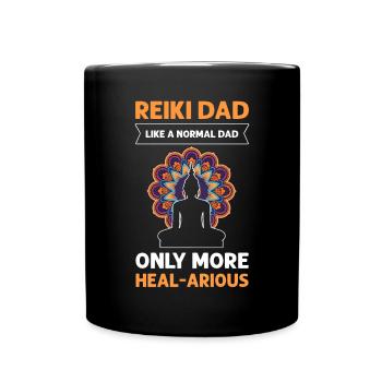 Père Reiki. Comme un père normal, seulement - Mug uni - noir - Devant