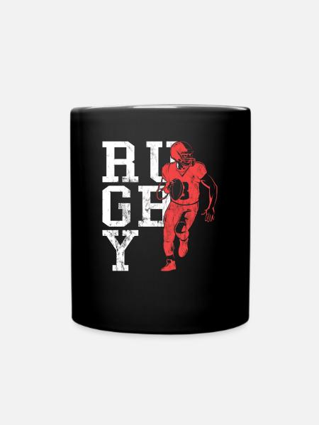 Rugby - Tasse einfarbig - Schwarz