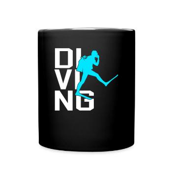 Plonger - Mug uni - noir - Devant