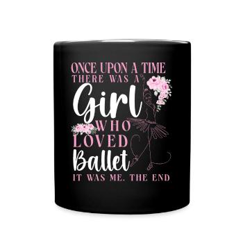 Ballet Dancer Dance Girl Ballerina - Tasse einfarbig - Schwarz - Vorne