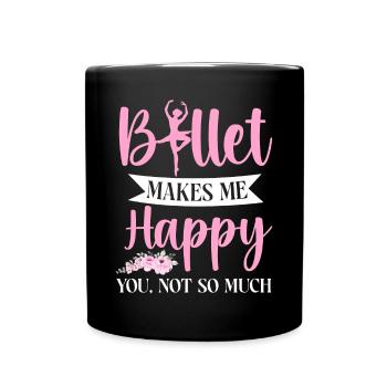 Ballet Dancer Dance Girl Ballerina - Full Colour Mug - black - Front